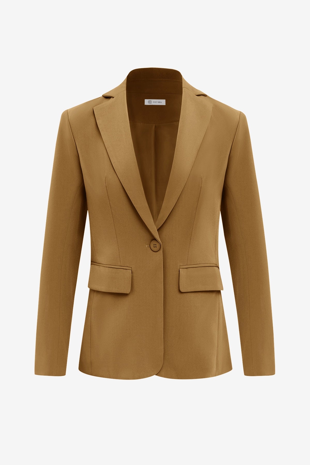 Cicy Bell Womens Army Green Casual Work Blazers