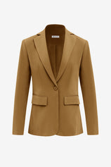 Cicy Bell Womens Army Green Casual Work Blazers