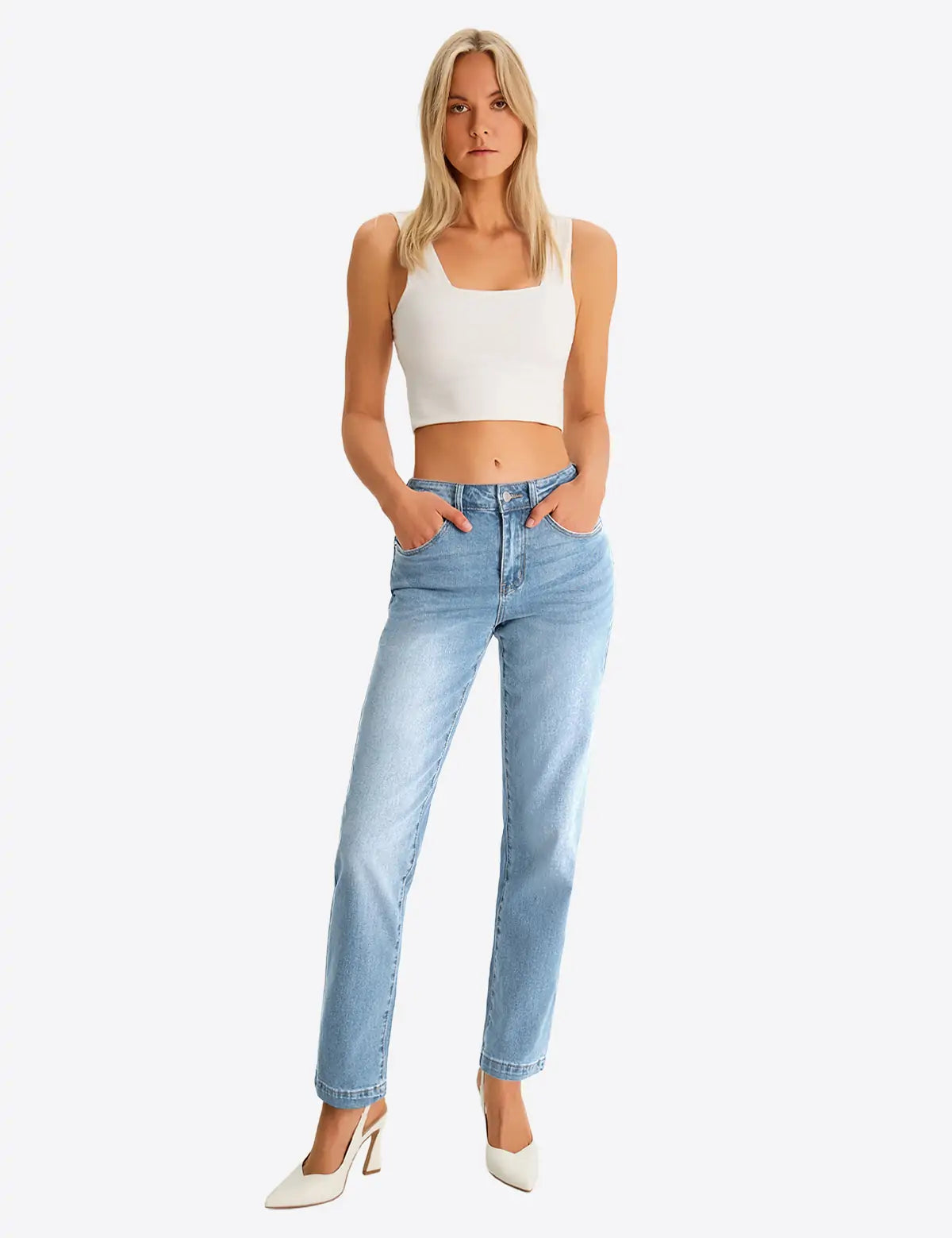 Womens BabyBlue Skinny Jeans 1