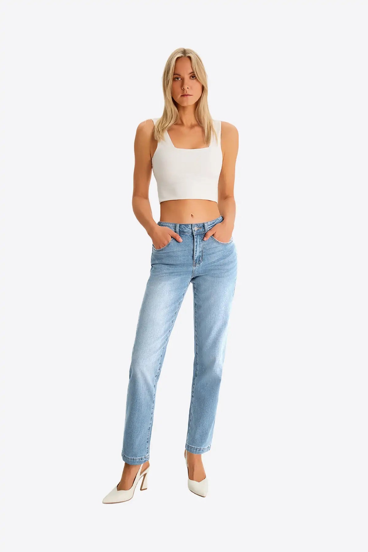 Womens BabyBlue Skinny Jeans 1