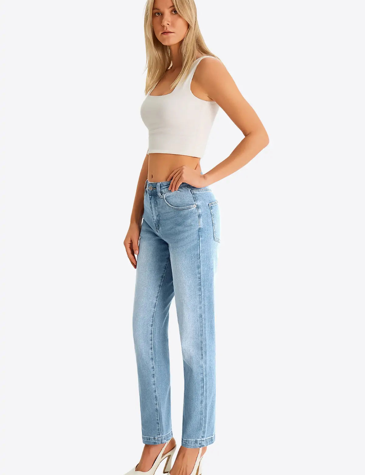 Womens BabyBlue Skinny Jeans 2
