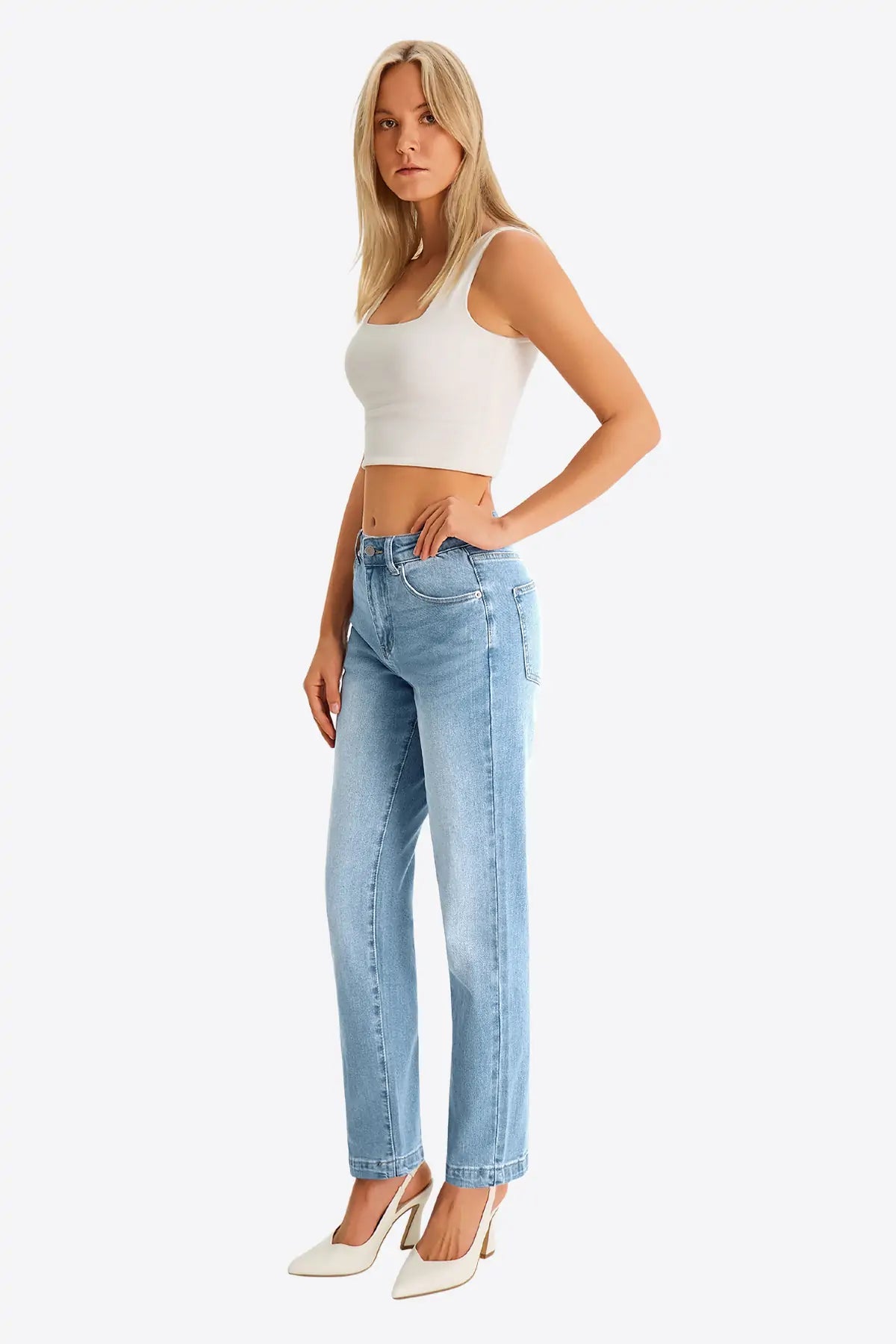 Womens BabyBlue Skinny Jeans 2