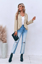 Women Beige  Elegant Blazer 2