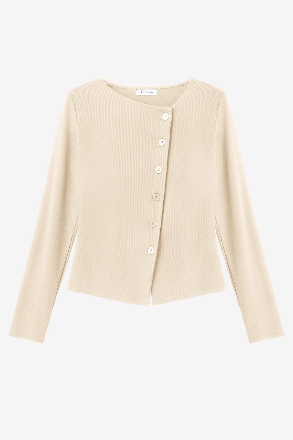Womens Beige Long Sleeve Tops | CicyBell