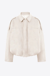 Womens Beige Bomber Jackets | CicyBell