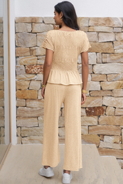 Womens Beige 2 Piece Outfits 3