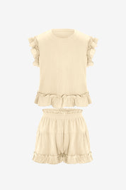 Womens Beige  Pajamas Lounge Sets | CicyBell