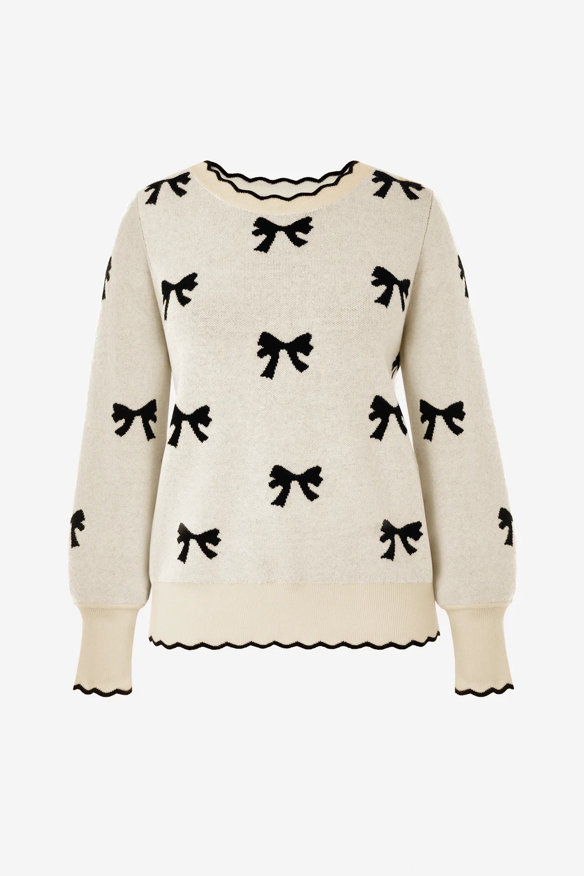 Womens Beige  Long Sleeve Sweater | CicyBell