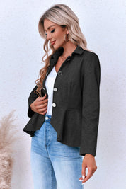 Women Black Elegant Blazer 3