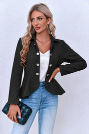 Women Black Elegant Blazer | CicyBell