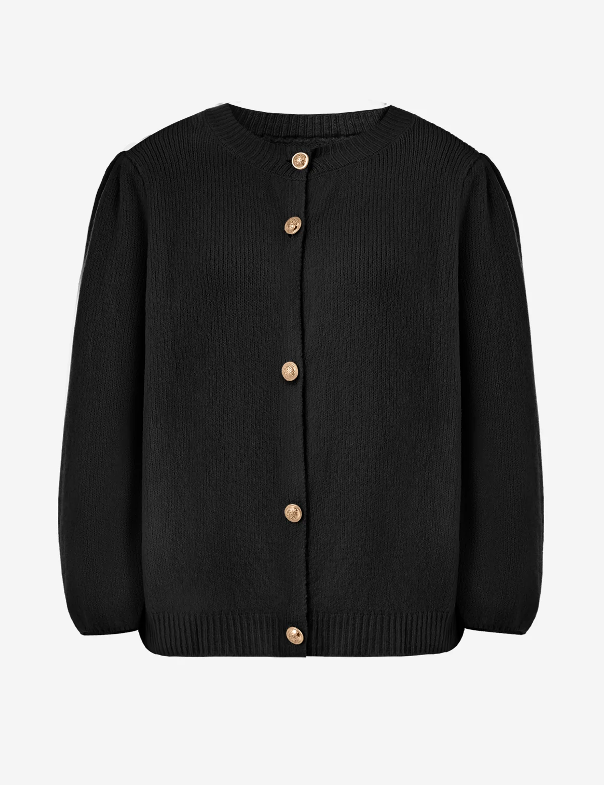 Womens Black Cardigan Sweater 