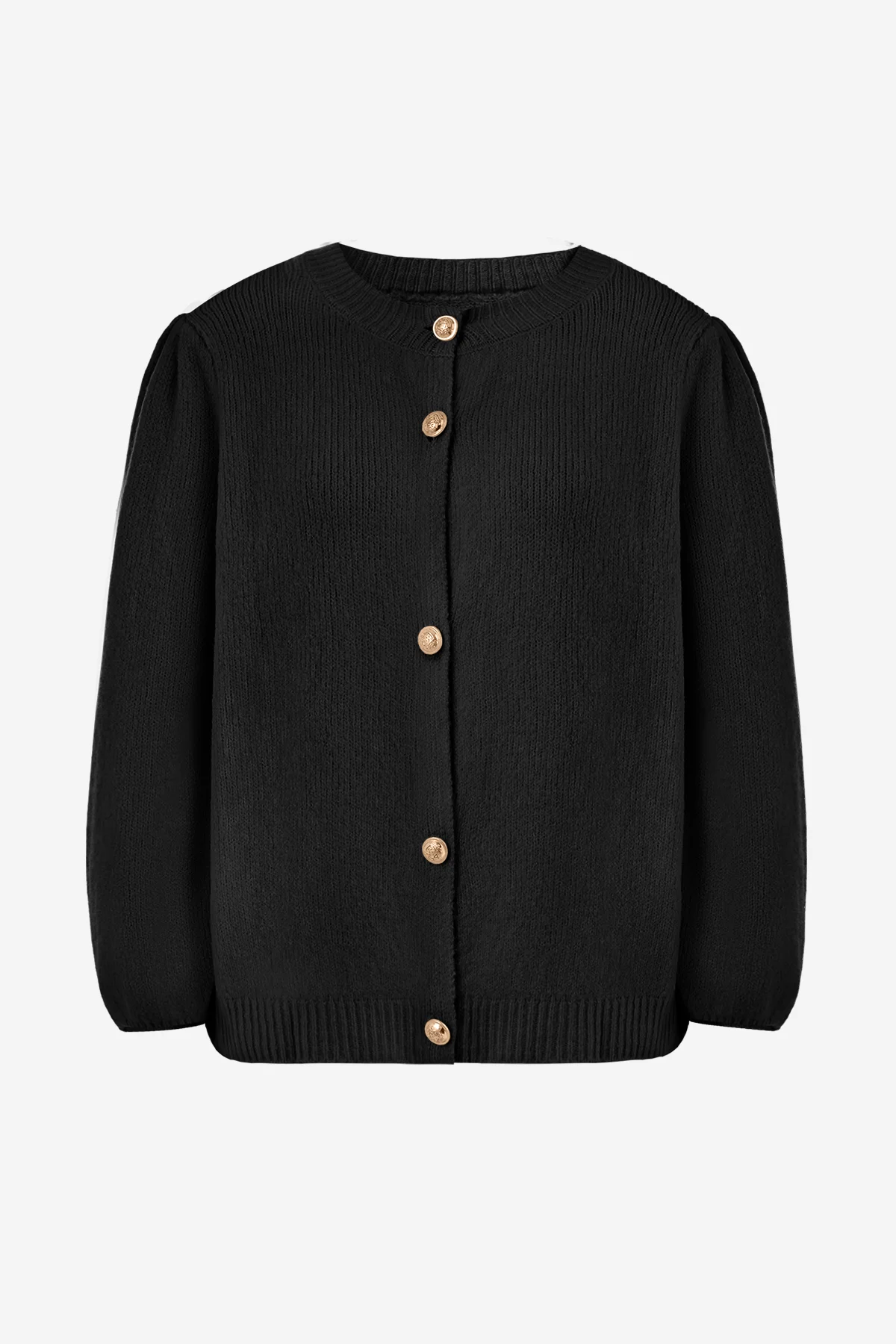 Womens Black Cardigan Sweater 