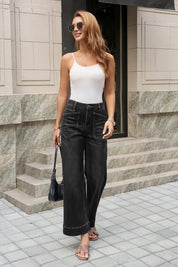 Womens Black High Waisted Jeans 2