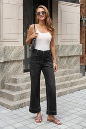 Womens Black High Waisted Jeans 3