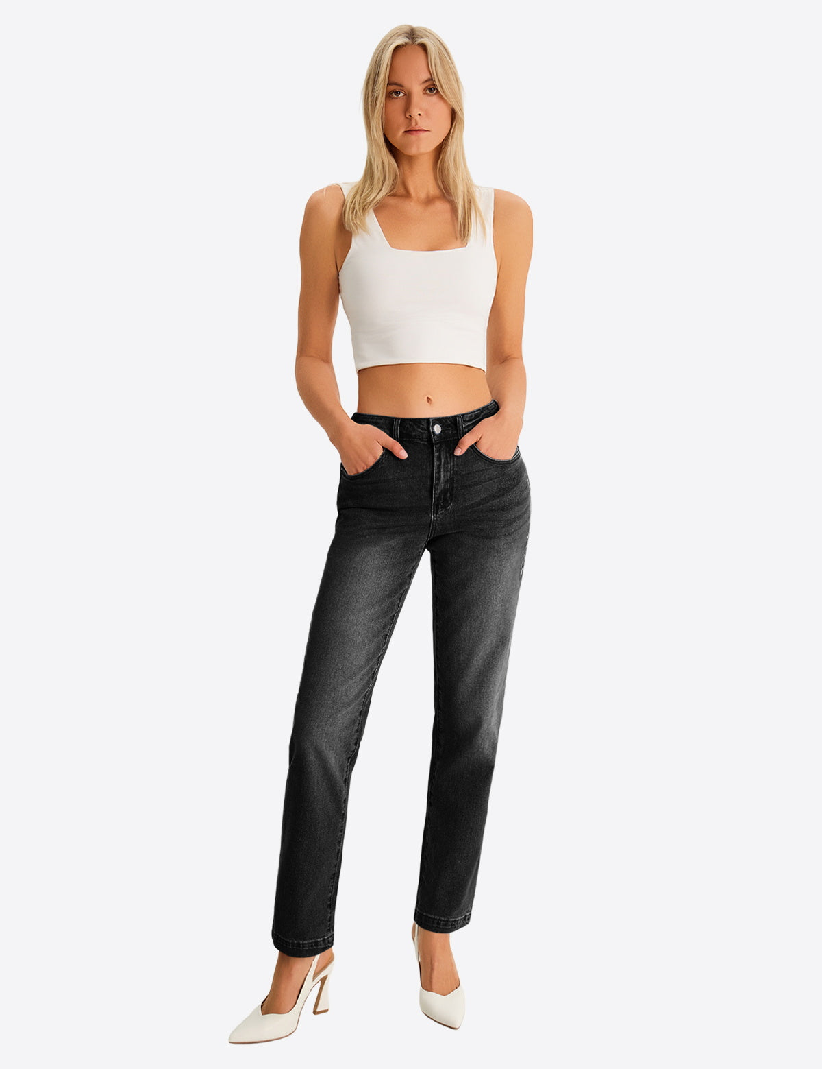 Womens Black Skinny Jeans 1
