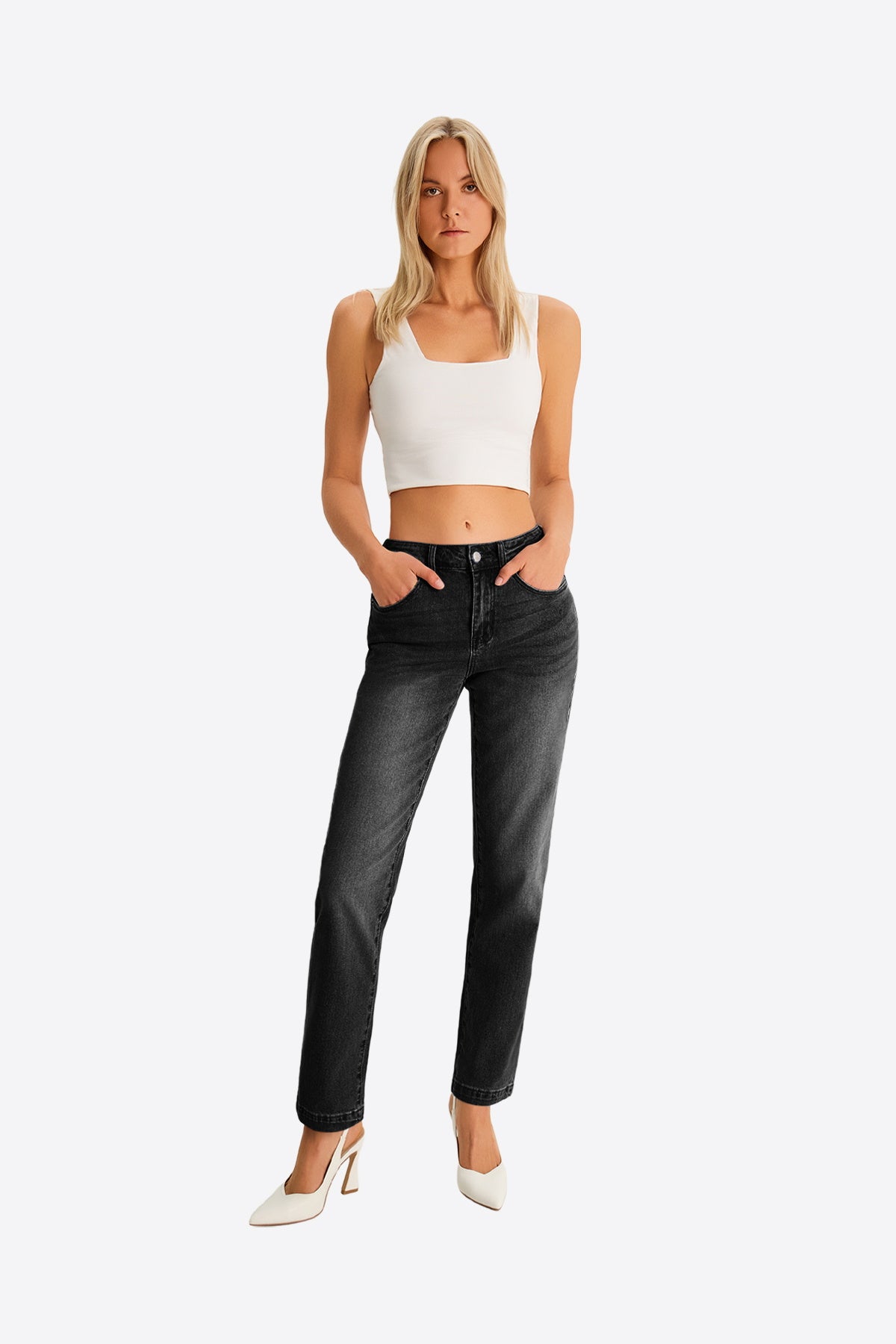 Womens Black Skinny Jeans 1