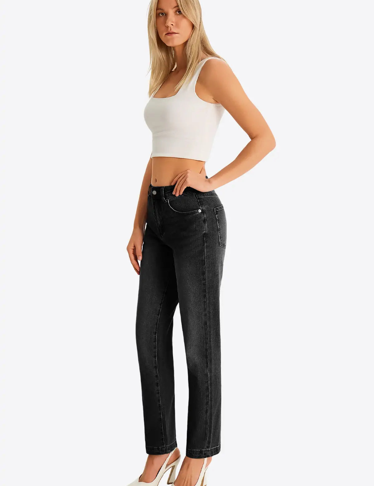 Womens Black Skinny Jeans 2