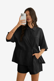 Womens Black 2 Piece Outfits 1