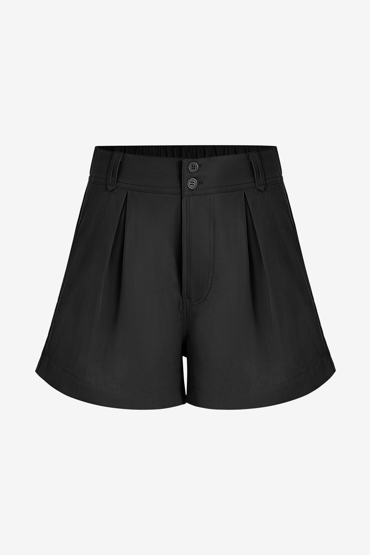 Womens  Black High Waisted Shorts | CicyBell
