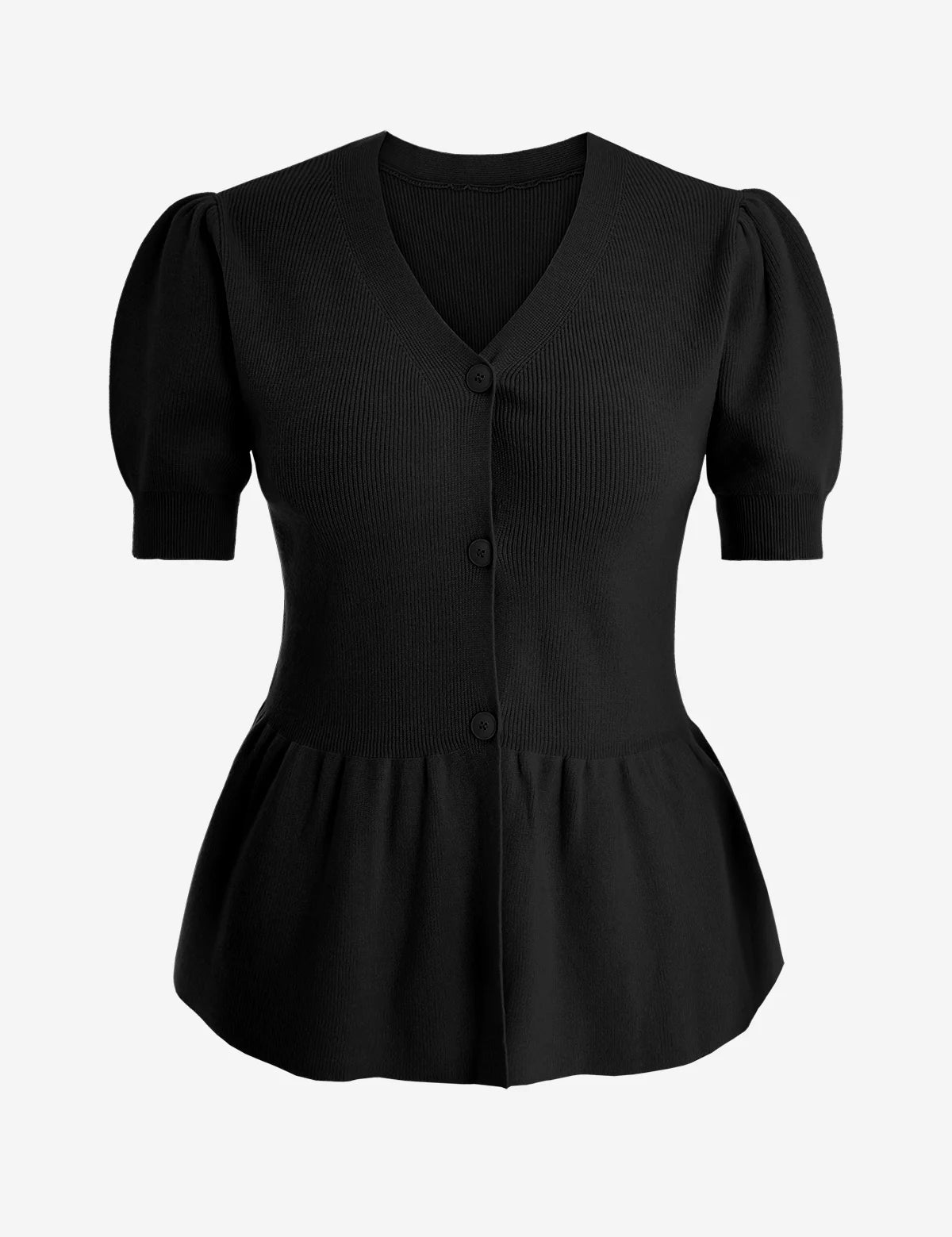 Womens  Black Knit Sweaters 2