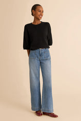 Womens Black Half Sleeve Sweaters | CicyBell