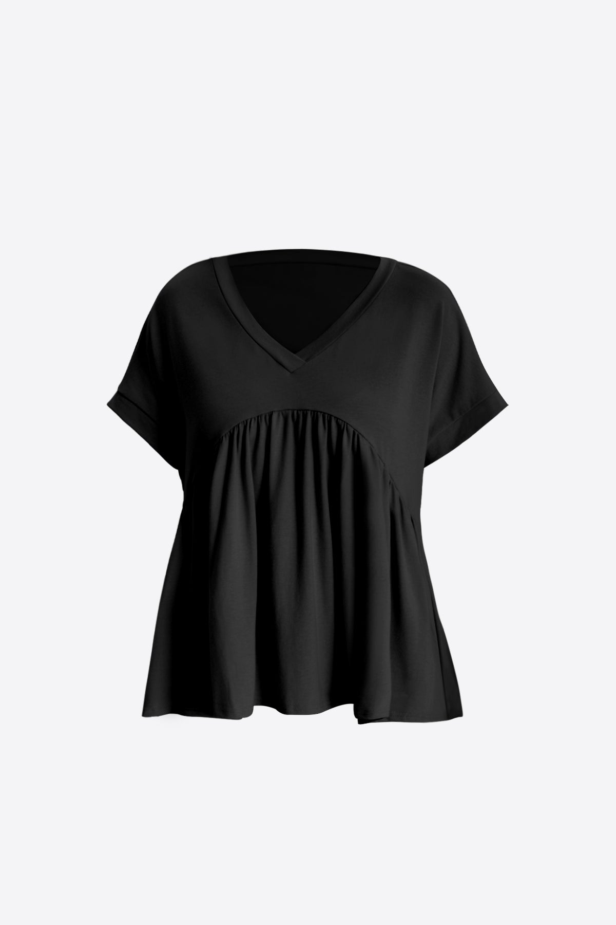 Womens  Black Summer Peplum Tops | CicyBell