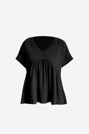 Womens  Black Summer Peplum Tops | CicyBell