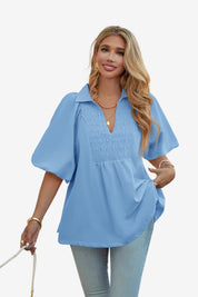 Womens Blue Cap Sleeve Sweater Vest 1