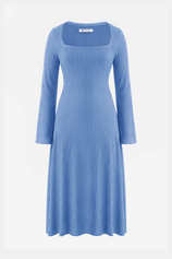 Womens Blue Sweater Dress | CicyBell