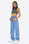 Womens Blue High Waisted Jeans 1