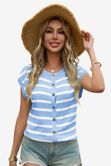 Womens Blue Sweater Tops 1