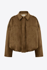 Womens Brown Bomber Jackets | CicyBell