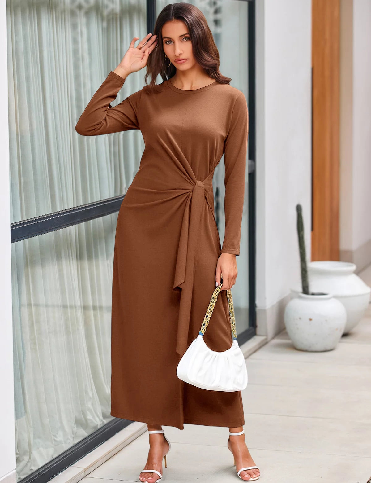CICYBELL-Woman-Brown-Dresses-RP6329_3.webp