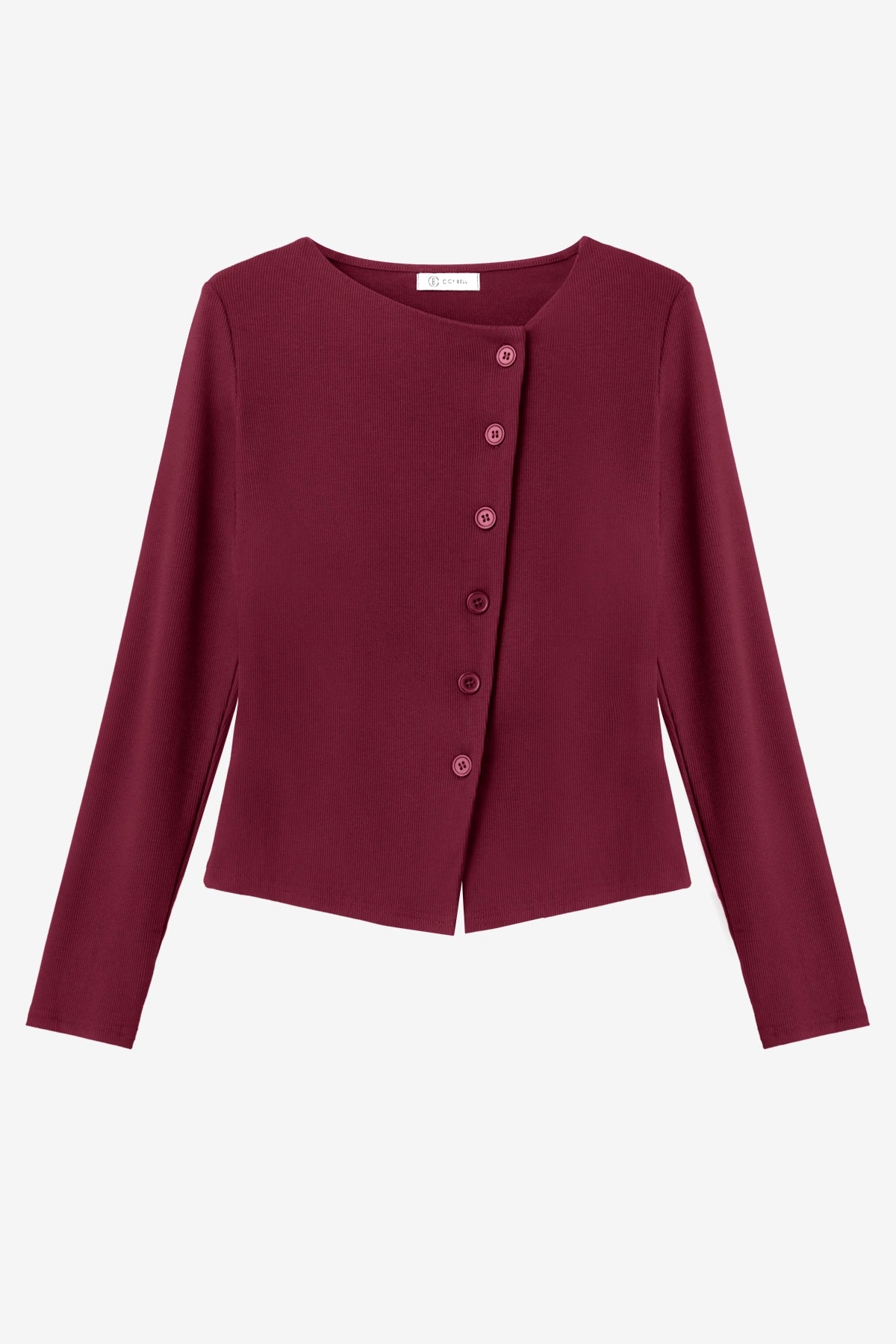 Womens Burgundy Long Sleeve Tops | CicyBell