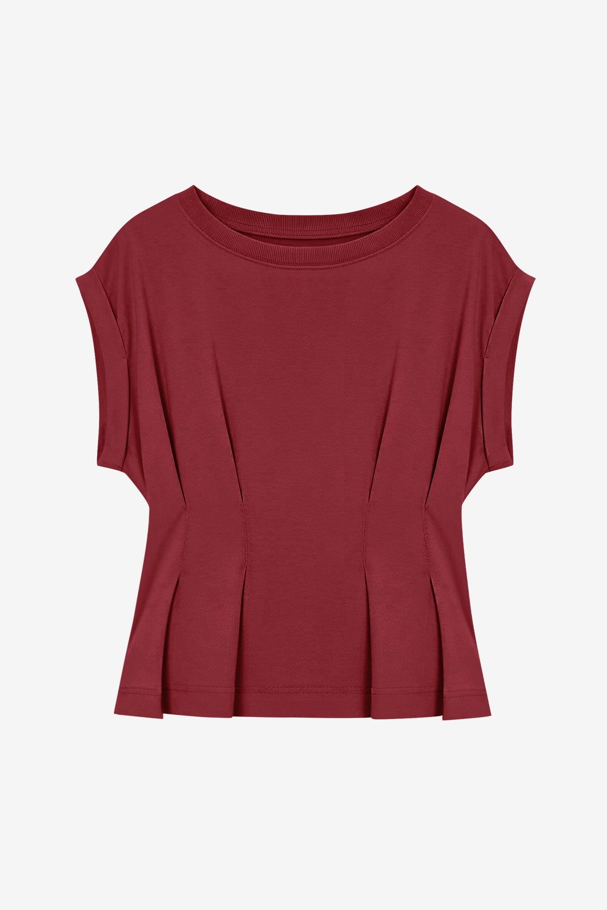 Womens Burgundy Cap Sleeve Tank Tops | CicyBell