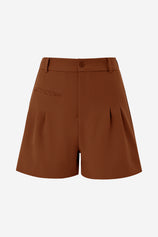 Womens Coffee Wide Leg Dressy Shorts | CicyBell