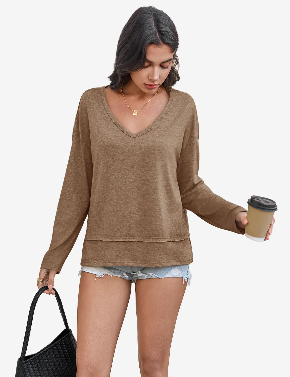 Womens Coffee Long Sleeve T Shirts 1