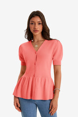 Womens Coral Knit Sweaters 1