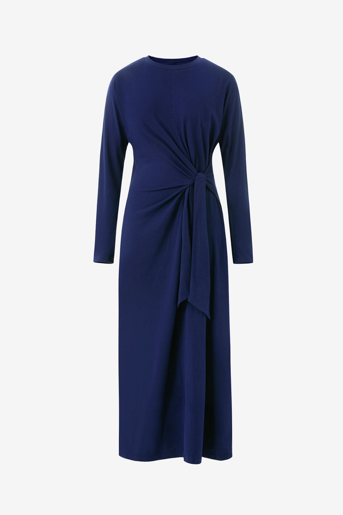 Womens Dark Blue Long Sleeve Maxi Dress | CicyBell