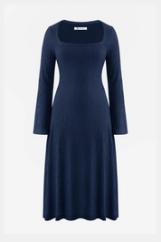 Womens Dark Blue Sweater Dress | CicyBell