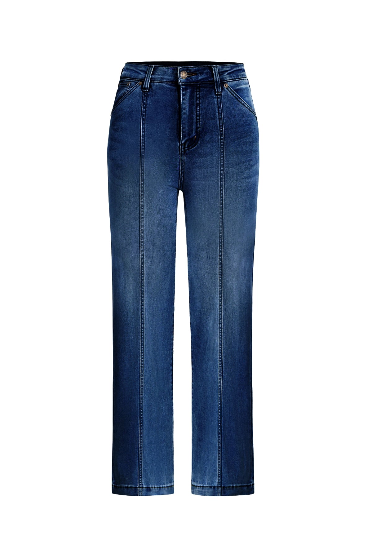 Womens Dark Blue Wide Leg Jeans | CicyBell