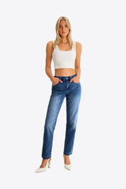 Womens DarkBlue Skinny Jeans 1