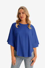 Womens Dark Blue Summer Oversized T-shirts 1