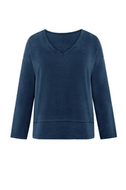 Womens Dark Blue Long Sleeve T Shirts 3