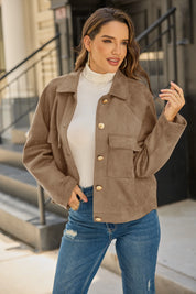 Womens Dark Brown Faux Suede Leather Jacket 3