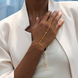 Cicy Bell Hand Chain 18k Gold Plated Bracelet