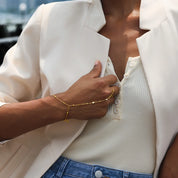 Cicy Bell Hand Chain 18k Gold Plated Bracelet