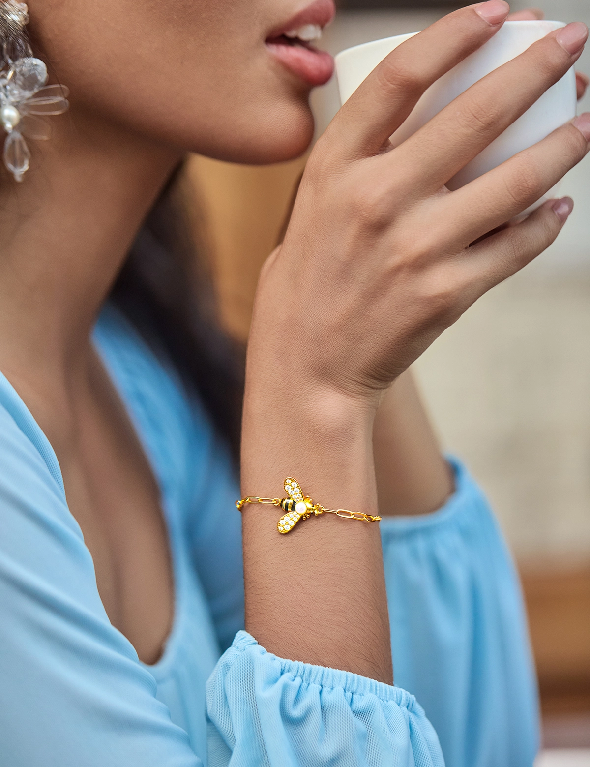 Womens Gold 18K Gold Plated Bracelets 1