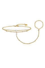 Womens Finger Ring Slave Dainty Bracelets | CicyBell