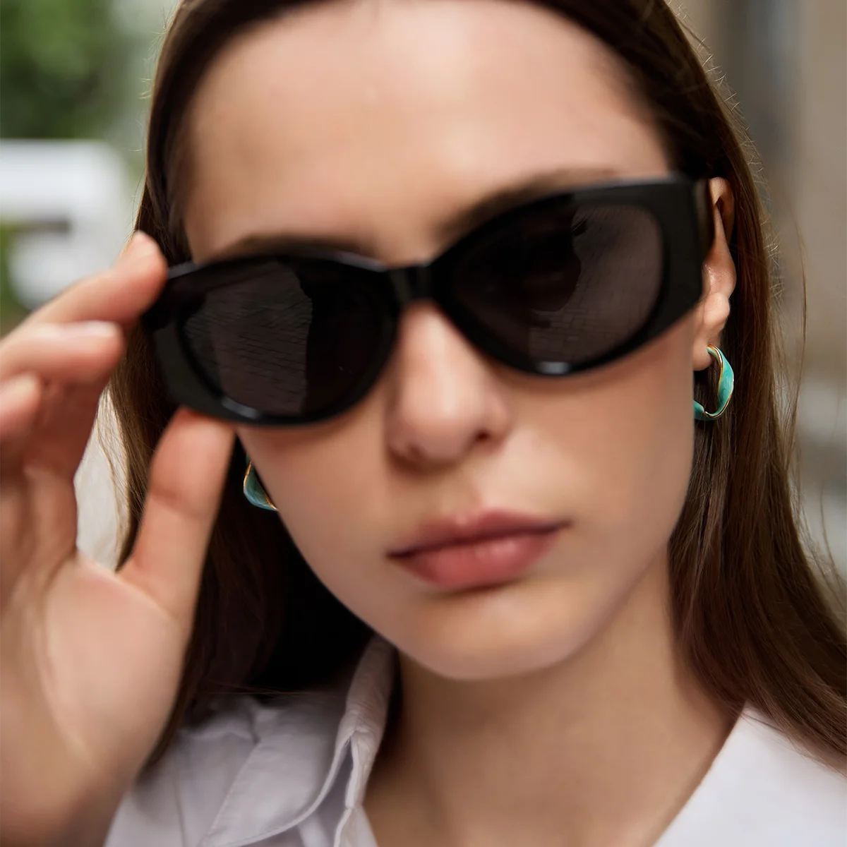 Cicy Bell Womens Gold Twisted Hoop Earrings